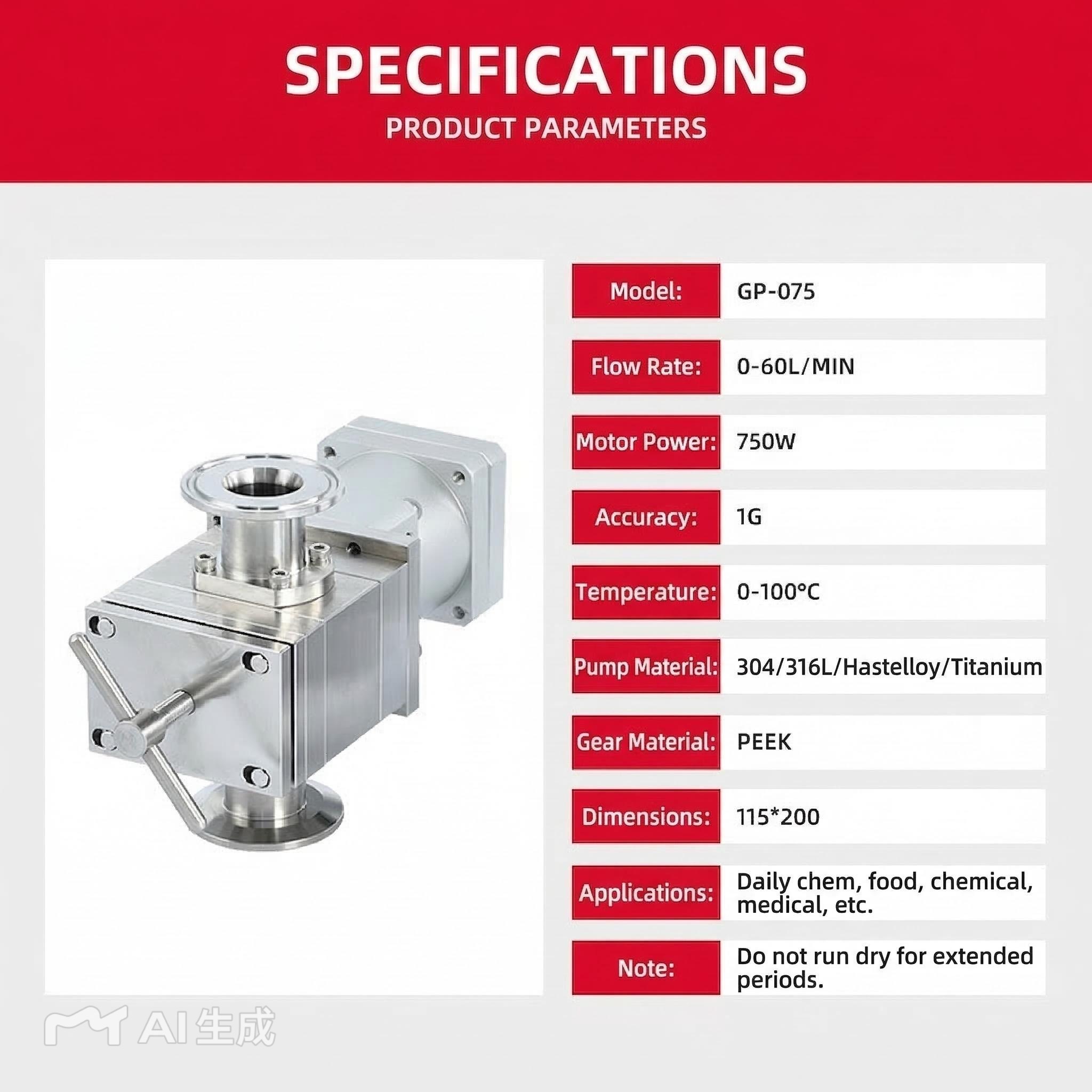 Miniature gear metering pump for food applications 5 Miniature gear metering pump for food applications - Image 5