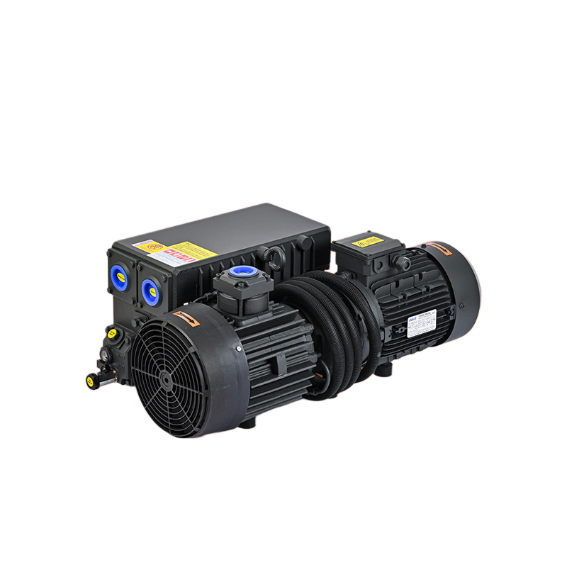 Oil-cooled rotary vane vacuum pump